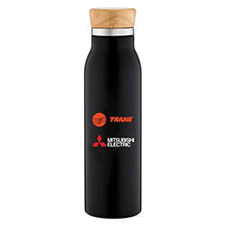 TM STAINLESS STEEL TUMBLER WITH WOOD LID